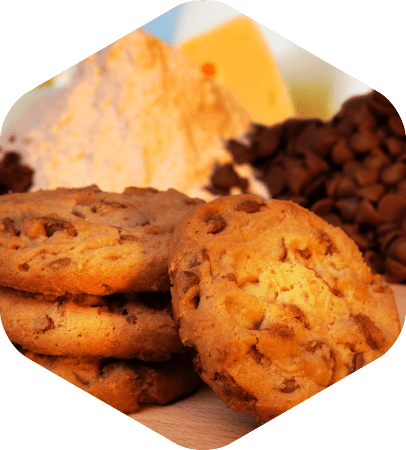 Cookies, biscuits and crackers