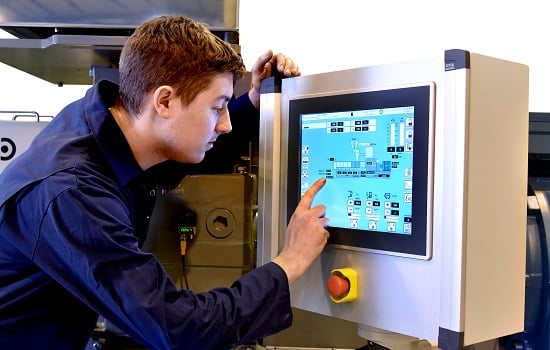 State-of-the-art control features a touch-screen HMI